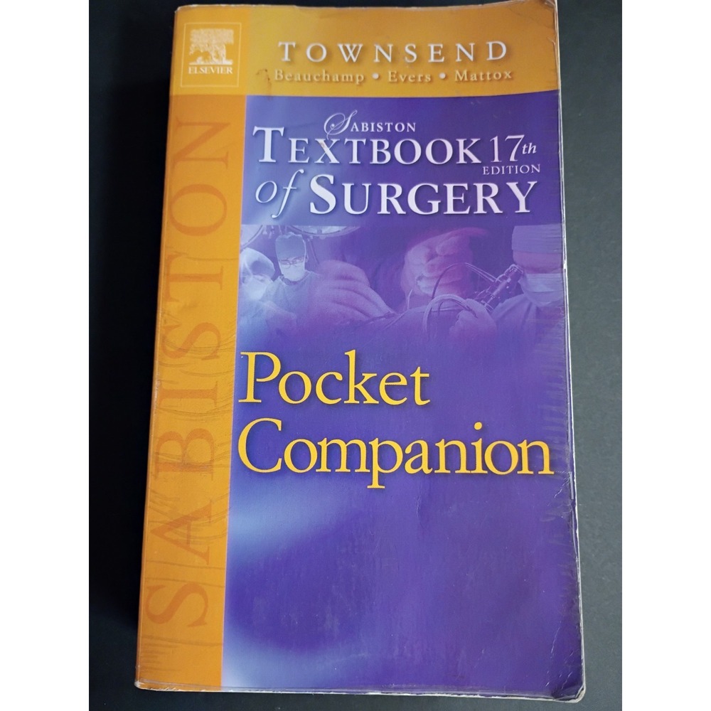 Elsevier Saunders Pocket Companion to Sabiston Surgery 17th Ed 2005 PB